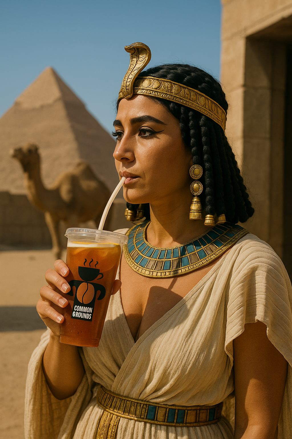 Common Grounds character logo – Cleopatra