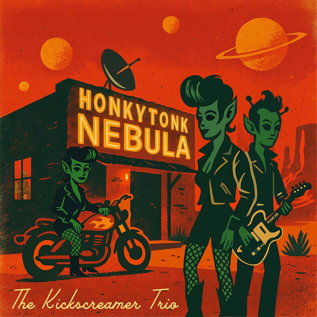Kickscreamer Trio — Honkytonk Nebula Front Cover