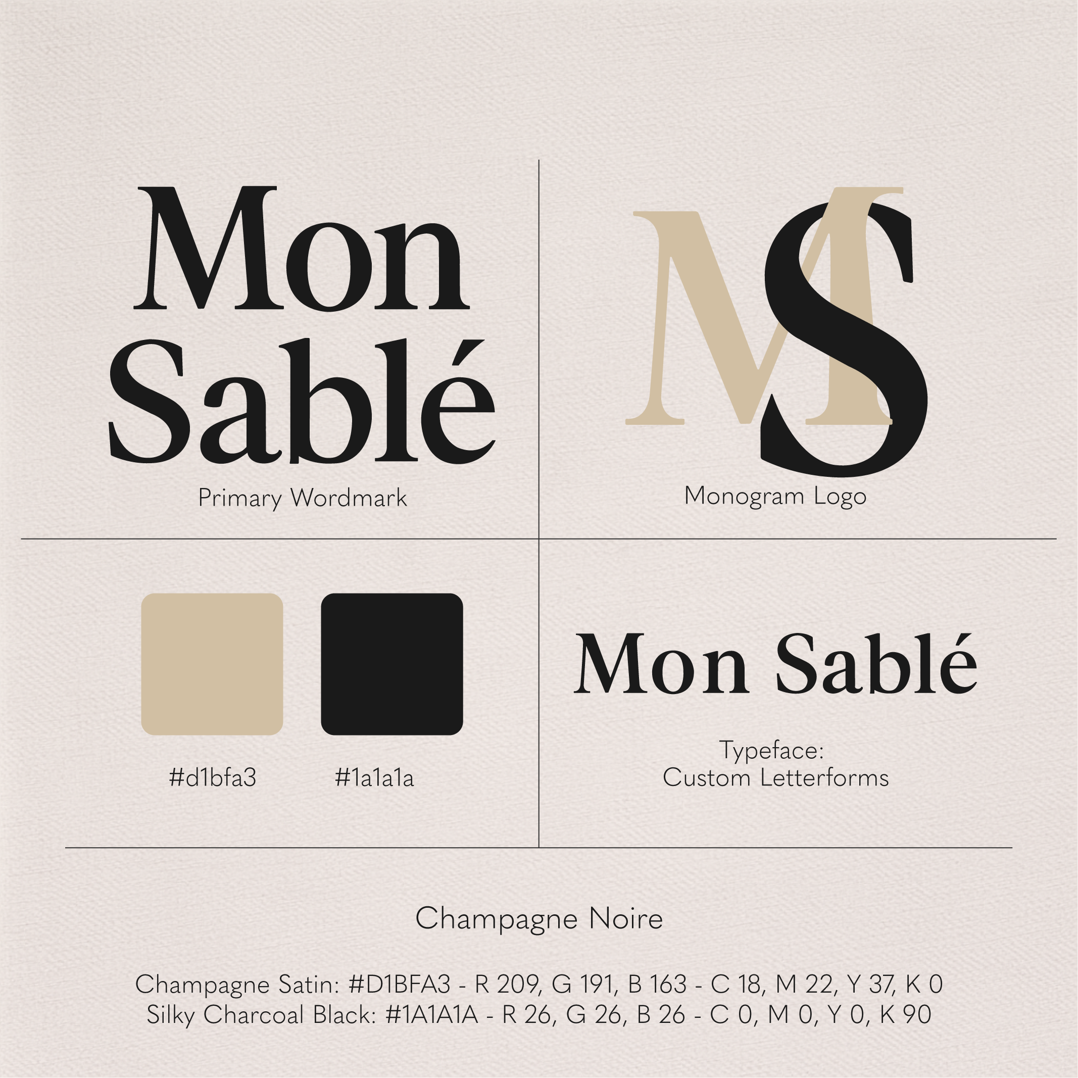 Mon Sablé — Logo variant 2