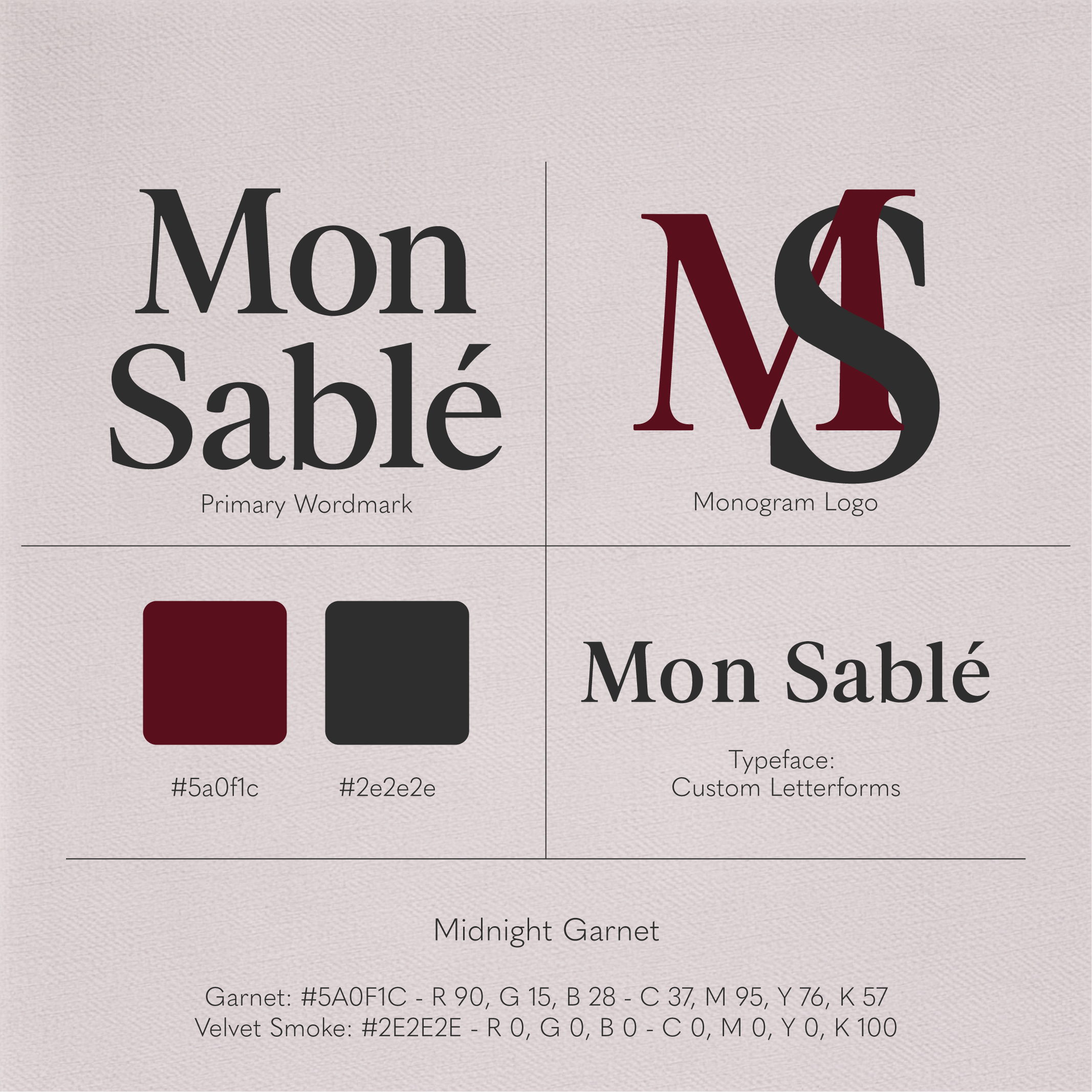 Mon Sablé — Logo variant 3